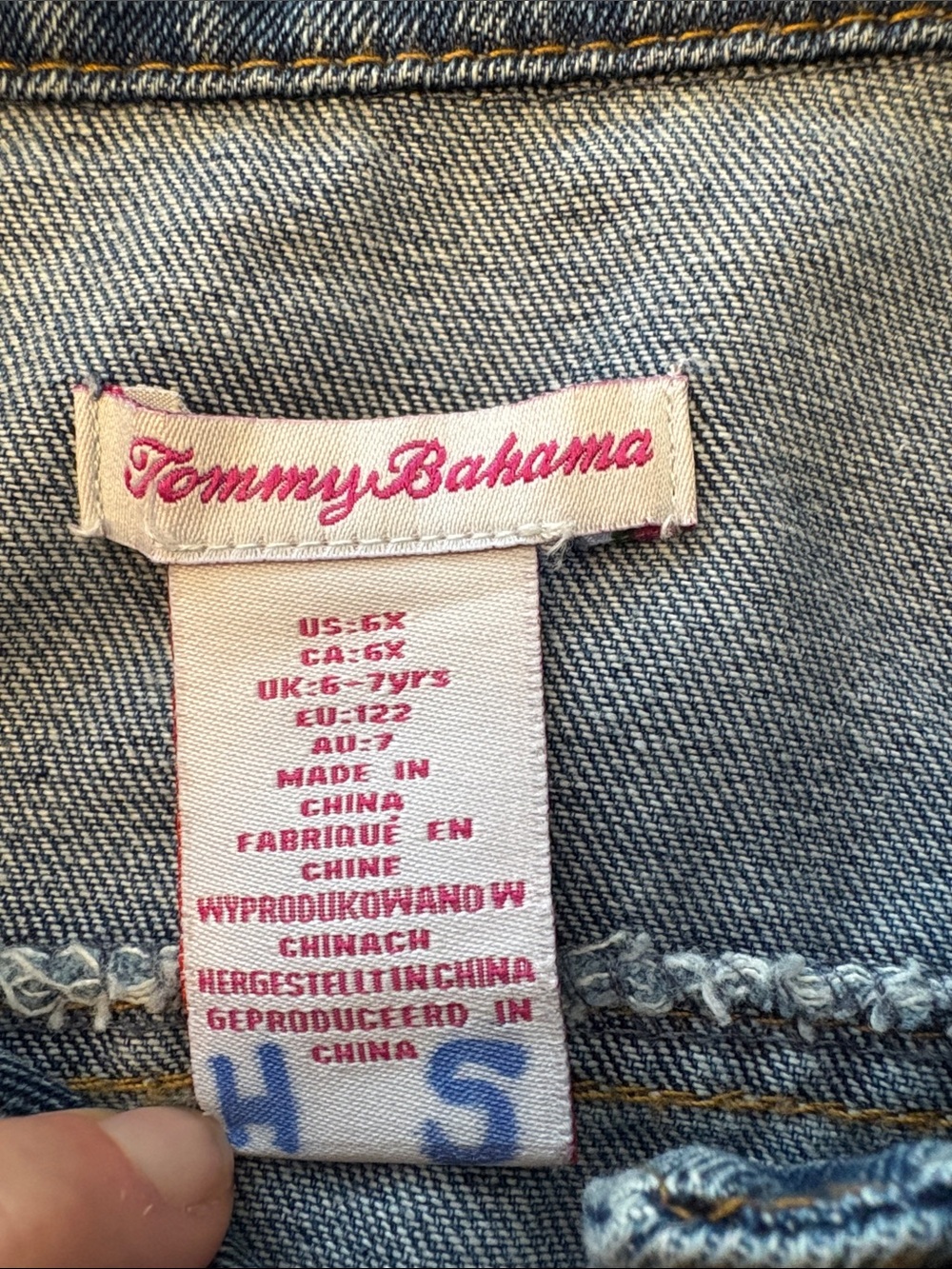 Girls Tommy Bahama Jean jacket - Picture 4 of 6